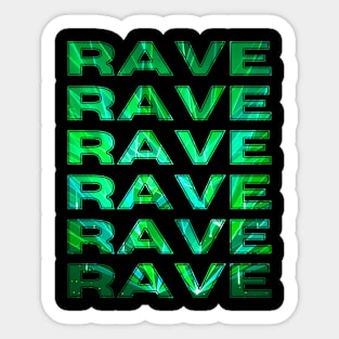 Rave Music Festival Outfit Sticker